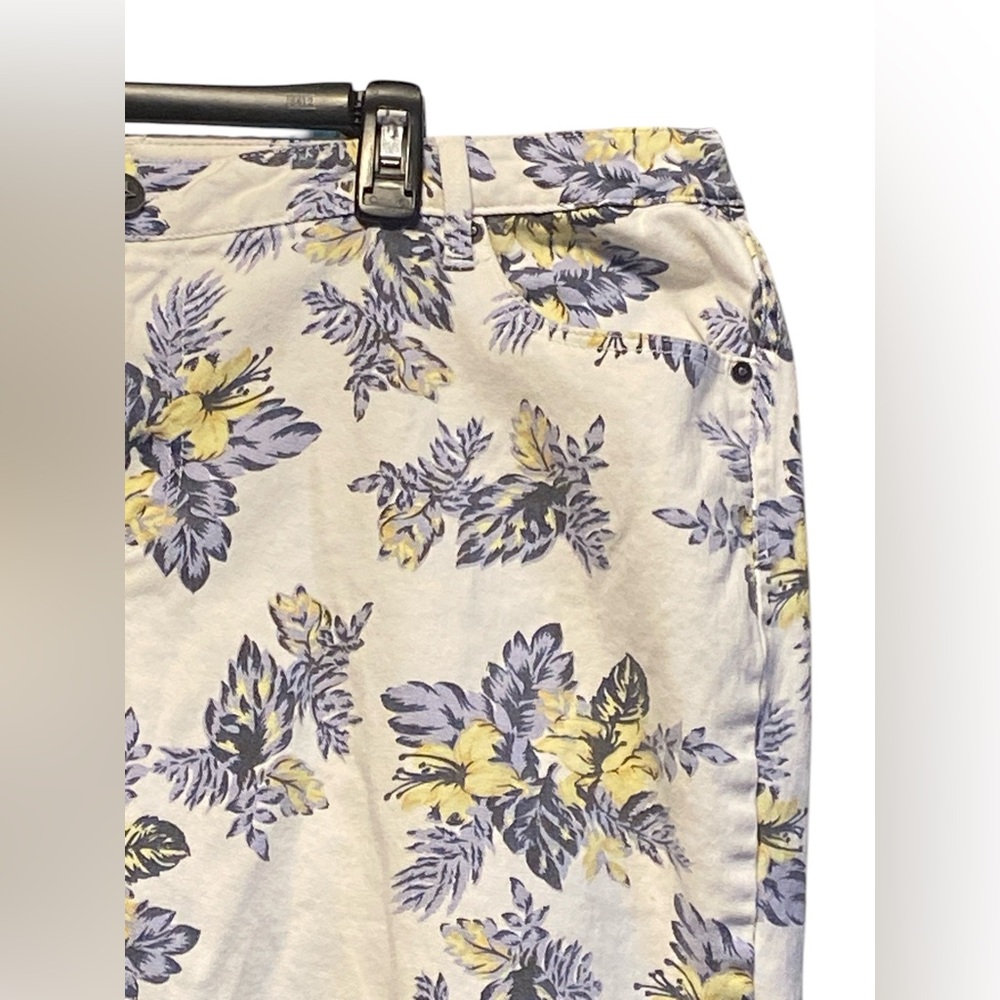 Roz & Ali Cream and Yellow Botanical Jeans - Picture 4 of 7